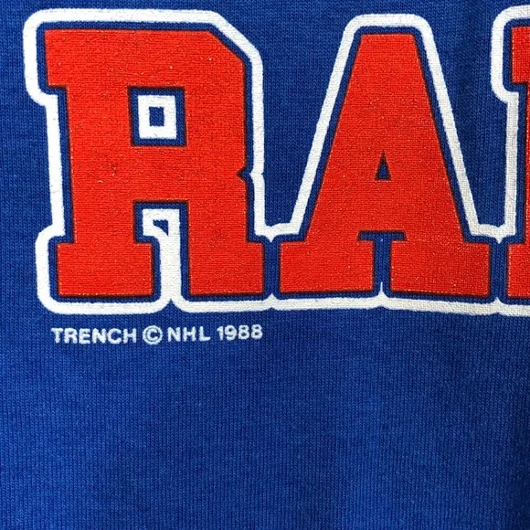 Vintage 1988 Single Stitch New York Rangers T-Shirt Sz M - Picture 3 of 7